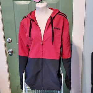 3 FOR $90 Adidas Mens Windbreaker 2-tone Black /White med